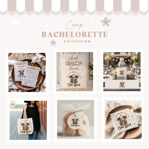 Invitation Camper Rétro Palm - Boho Bachelorette Week-end