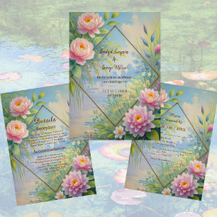 Invitation Dreamy Lakeside Garden Wedding