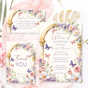 Assiettes En Carton La vie des papillons sous la douche à nage fleurie