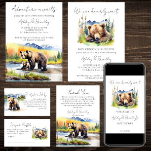 Carte De Remerciements Bearly wait ourson aventure en oursons attend le b