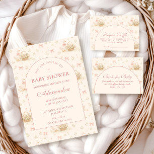 Invitation Fête de Bébé Coquette Silly Goose