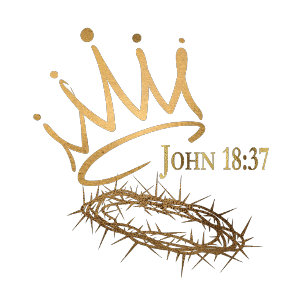 Coussin ROI JESUS Élégant Vert/Or Noël chrétien