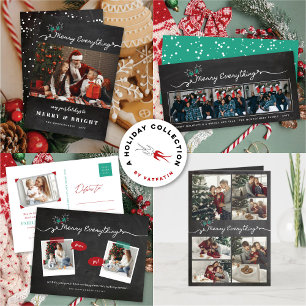 Cartes Pour Fêtes Annuelles Joyeux tout Chalkboard Mistleortes Noël