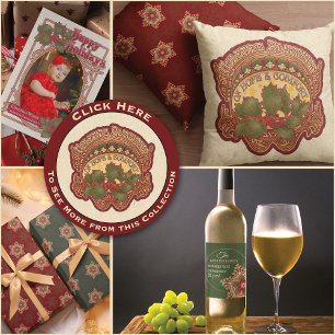 Affiche Noël et Bénédictions de Yule Style Vintage