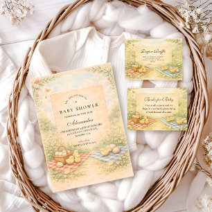 Invitation Ferme de conte de fées pour la fête de bébé