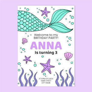 Invitation Aquarelle rose Gâteau floral Anniversaire