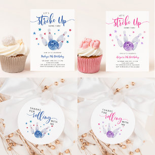 Invitation Bowling Girl Anniversaire   Frapper Un Peu Amusant