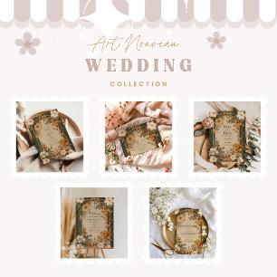Cartons Réponse Élégant Mariage Vintage à cadre floral