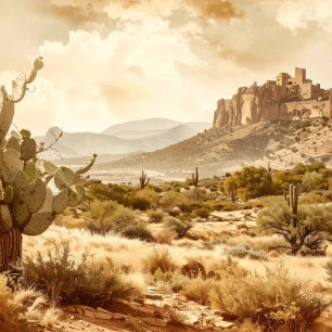 Invitation soirée cowboy vintage