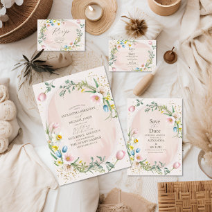 Invitation Fleur sauvage de printemps classique Meadow Garden