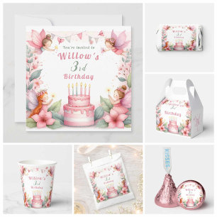 Ballotins Jardin poilu rose enchanté - Anniversaire