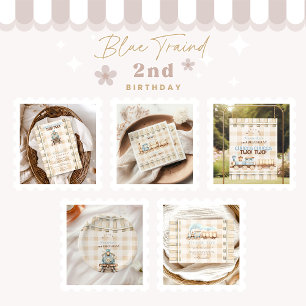 Serviette En Papier Train Choo Choo 2ème anniversaire