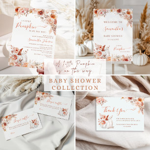 Carte De Remerciements Baby shower floral de Little Citrouille Fall