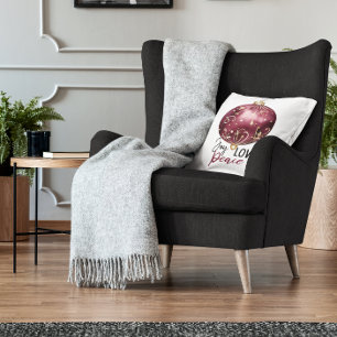 Cartes Pour Fêtes Annuelles Rustique Bourgogne et ivoire Jingle et Mingle