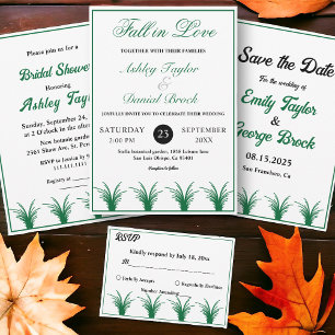 Cartons Réponse Élégant Mariage de automne de cadre de Boho en lai