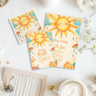 Invitation Soleil Sexe Neutre Boho Sun