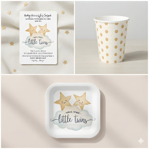 Assiettes En Carton Star & Cloud - Twinkle, Twinkle Little Twins