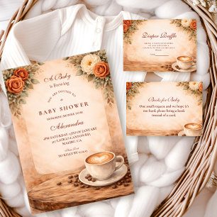 Serviette En Papier Baby Shower Rustique Automnal Un Bébé Est En Route