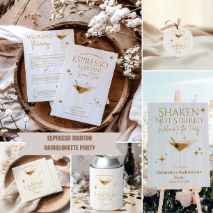 Sticker Rond Espresso Martini Bachelorette