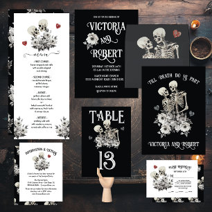 Menu Jusqu'à la mort nous Part, Skeleton Bride Groom Me