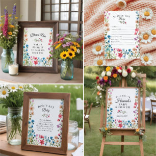 Petits souhaits Fleurs sauvages pour la carte Keep