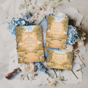 Cartons Réponse Mariage dans un oliveraie espagnol