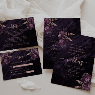 D'accompagnement Carte de réponse de mariage à l'écriture de l'agat