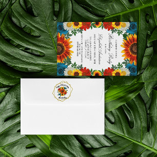 Invitation Jardin été Floral Anniversaire