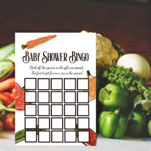 Invitation Le marché agricole de Retro Baby shower cultivé lo