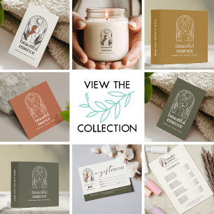 Carte De Visite Femme Feuille Moon Arch SKINCARE Wellness Day Spa