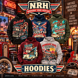 Veste À Capuche Projets N'arrêtent Jamais – Vintage Hoo Américain 