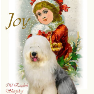 Cartes Pour Fêtes Annuelles Old English Sheepdog Christmas Gifts