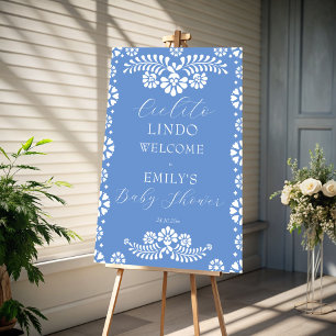 Ballotins Cielito lindo baby shower bleu poussiéreux en fave