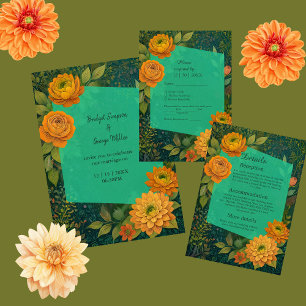 Étiquette Pour Bouteilles De Vin romantique mariage floral d'automne