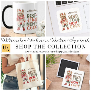 Aimant Meilleur Chien Maman Toujours Yorkie Personnalisé