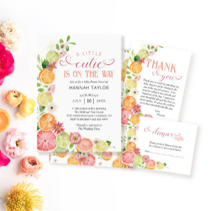 Invitation Une petite croûte se trouve sur le Baby shower Way