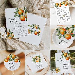 Baby shower d'agrumes Invitation Little Cutie Oran