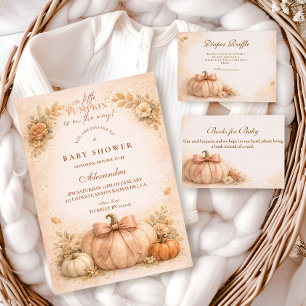 Carte D'accompagnement Tirage au sort de couche Bébé Citrouille Automne C