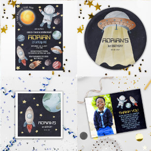 T-shirt Pour Les Tous Petits Espace 1er Anniversaire Premier Voyage Autour Du S