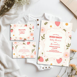 Serviette En Papier Berry Baby shower aux fraises