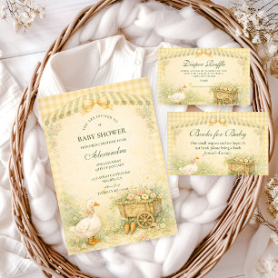 Carte D'accompagnement Tirage au sort pour couche de canard vintage Story