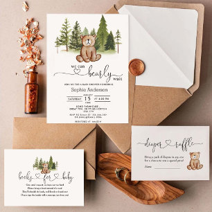 Invitation Nous pouvons attendre l'invitation Baby shower