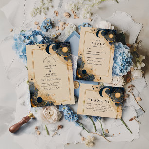Save The Date Mariage d'Astrologie Sombre