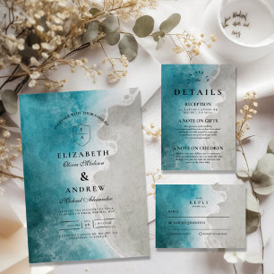 Invitation Mariage de plage tropicale moderne élégant