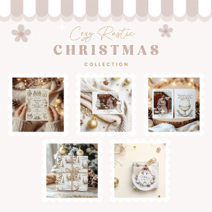 Cartes Pour Fêtes Annuelles Russe Cabine Premier Noël Couple Photo