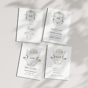 Invitation Mariage au Monogramme de Lakeside Laurel Crest