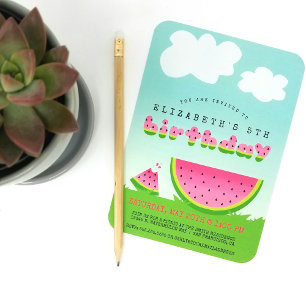 Pâque Rose Anniversaire Pique-Nique Invitation