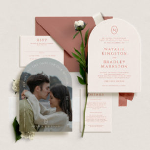Carte RSVP de mariage paysager de Kingston