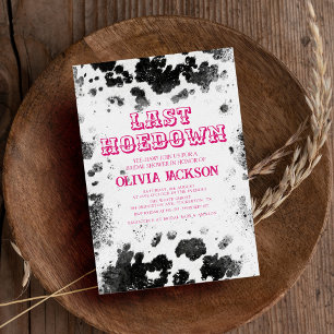 Ballotins Dernier Hodown Cow Print Hot Pink Fête des mariées