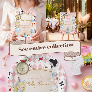 Ballotins Alice dans le Baby shower du pays des merveilles